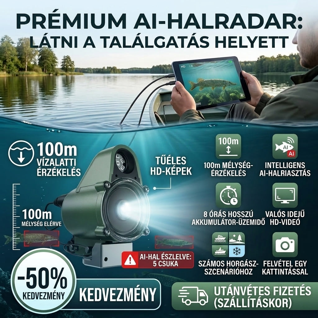 Víz Alatti Halradar Kamera Horgászathoz