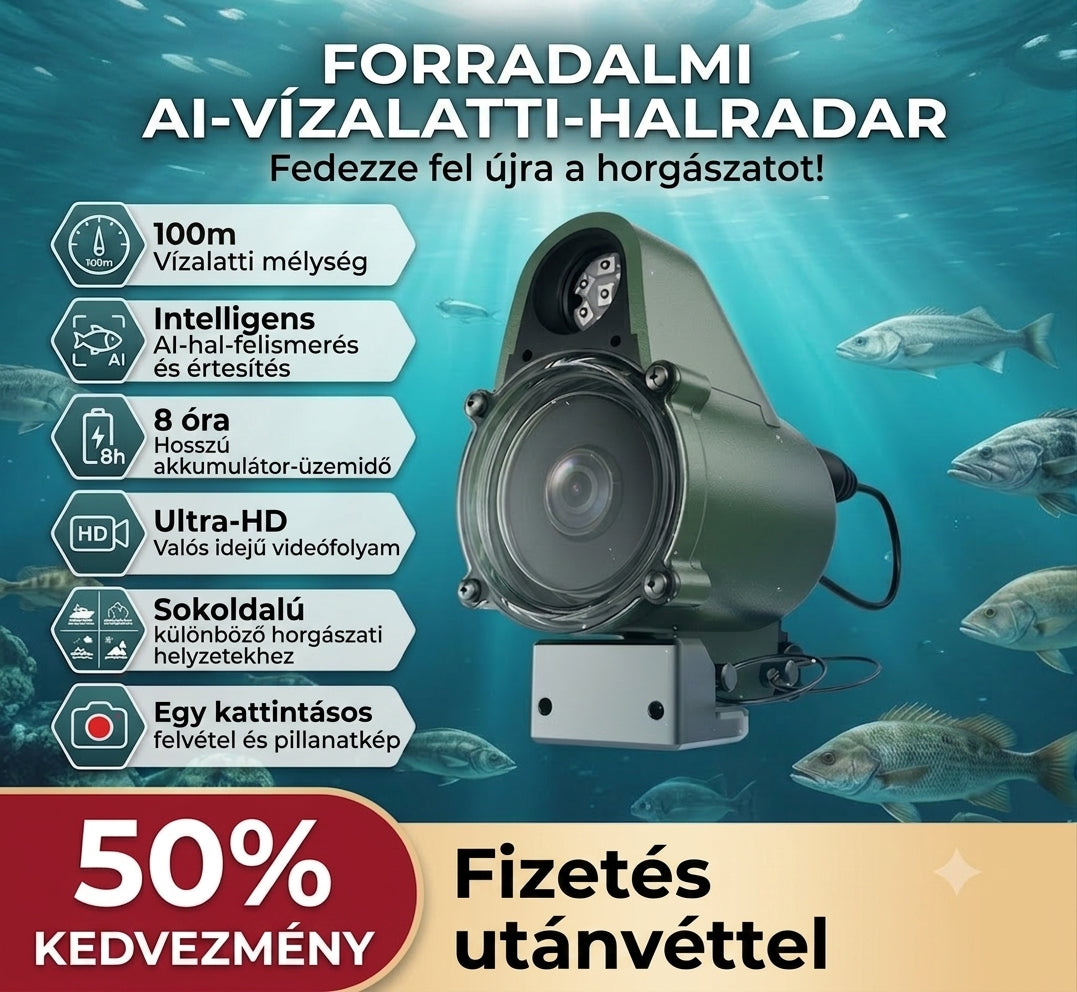 Víz Alatti Halradar Kamera Horgászathoz