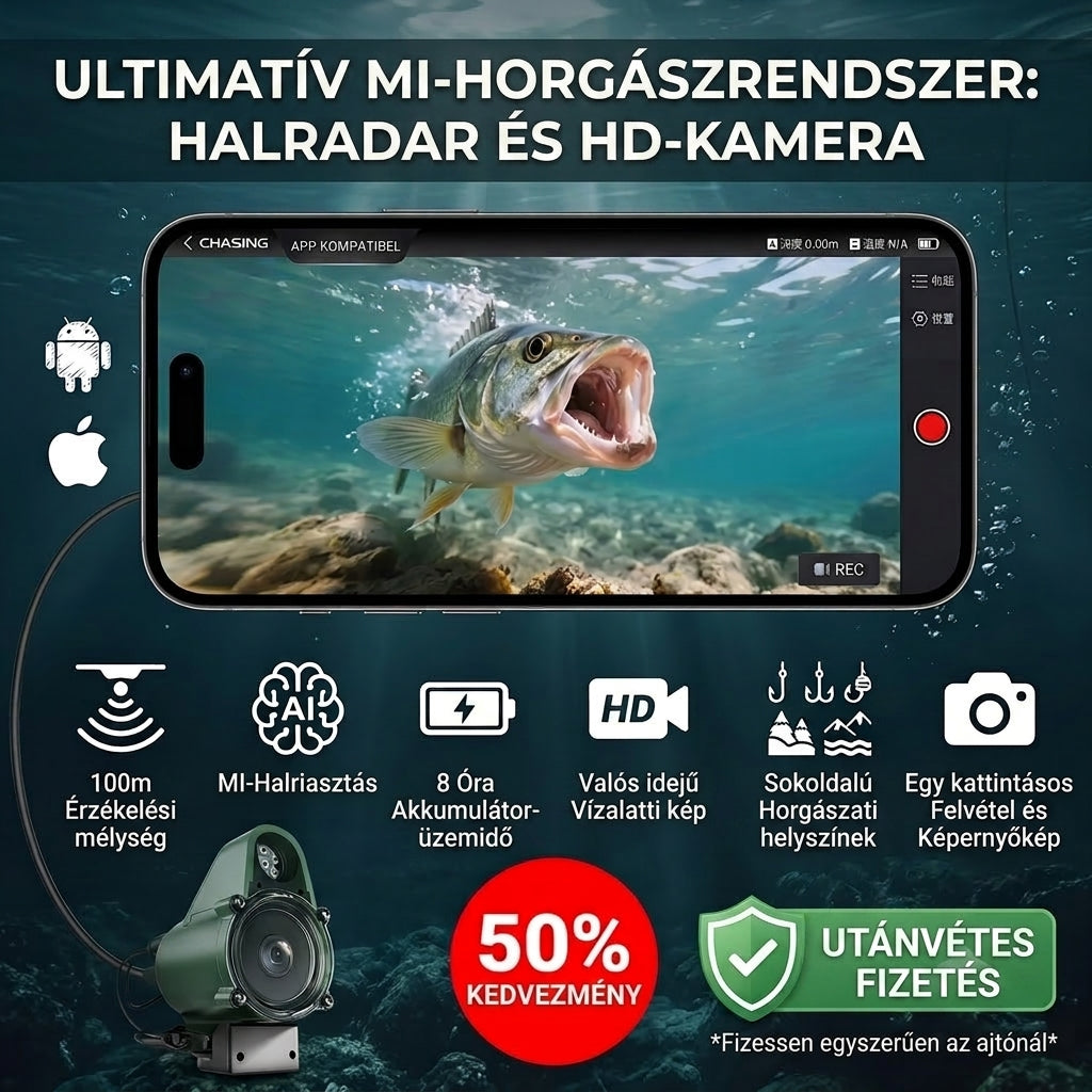 Víz Alatti Halradar Kamera Horgászathoz