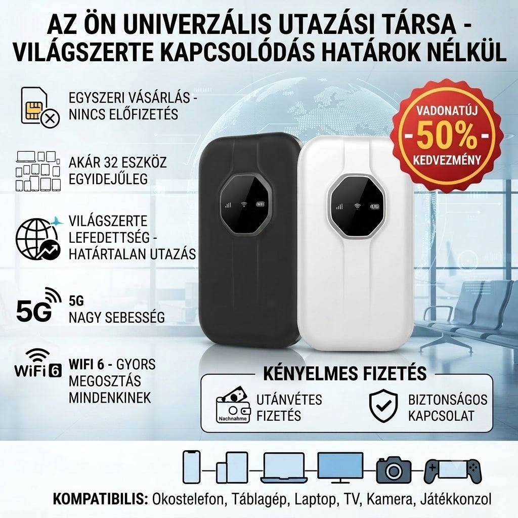 Mobiles 5G WiFi 6 – Sofort online, weltweit verbunden